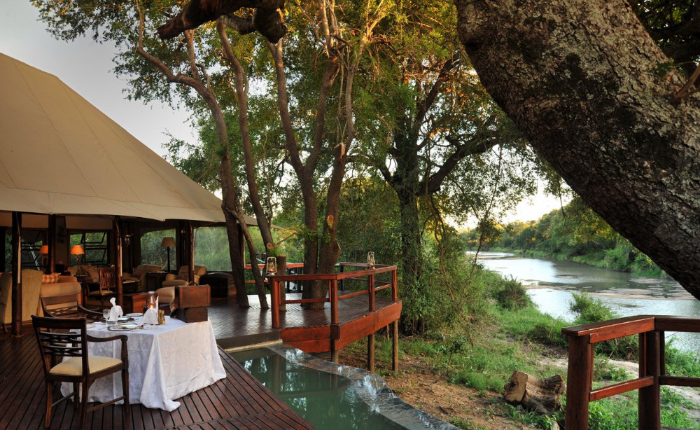 Hamiltons Tented Camp luxury safari tent in the Mluwati Concession