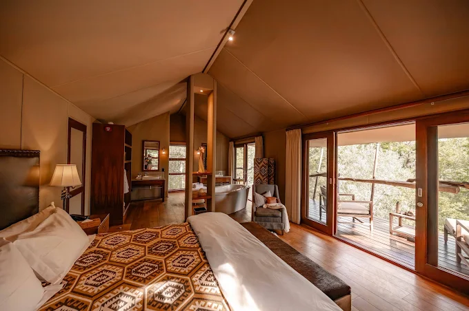 Family enjoying a malaria free safari sundowner in South Africa