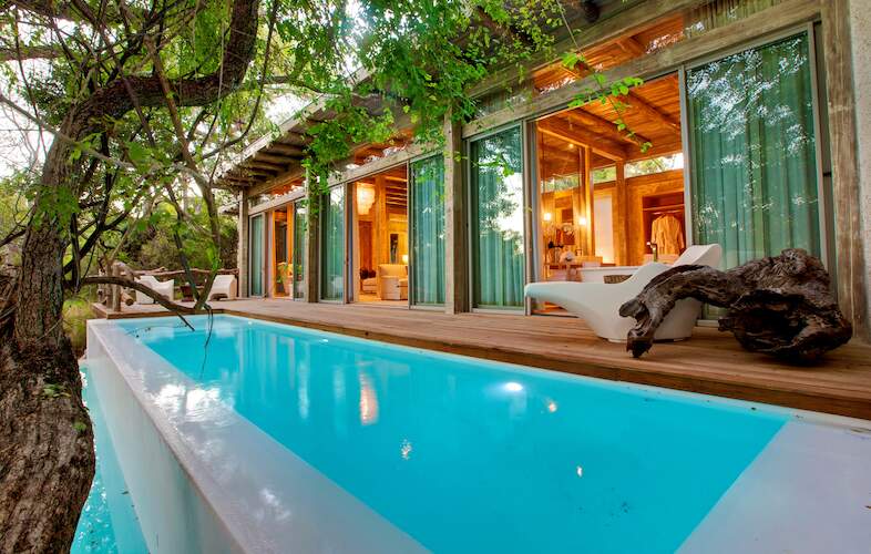 Kapama Karula superior suite pool deck in the Kapama Reserve